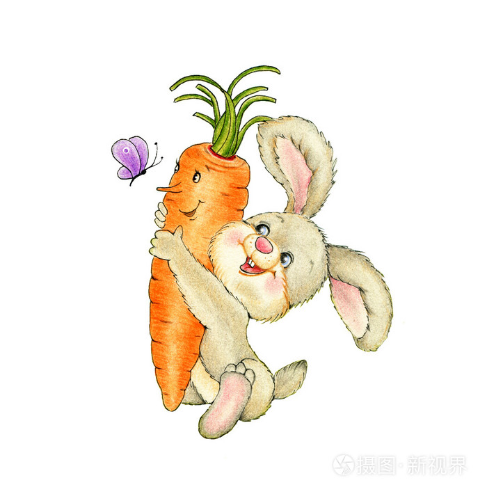 兔子头像 萝卜图片