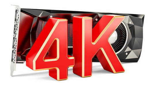 高分辨率4k3d 渲染的计算机显卡 Gpu