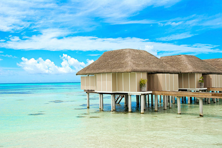 印度洋马尔代夫水上木屋别墅照片