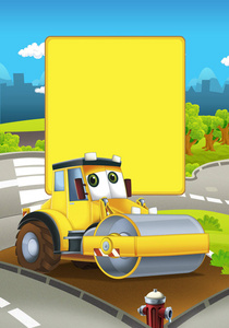 下路警察车卡通快速下路车卡通快速下路车动画片拖车, 路辗和飞行员