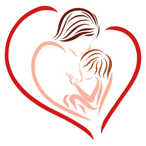 母乳喂养和家庭中的爱, 创意照片