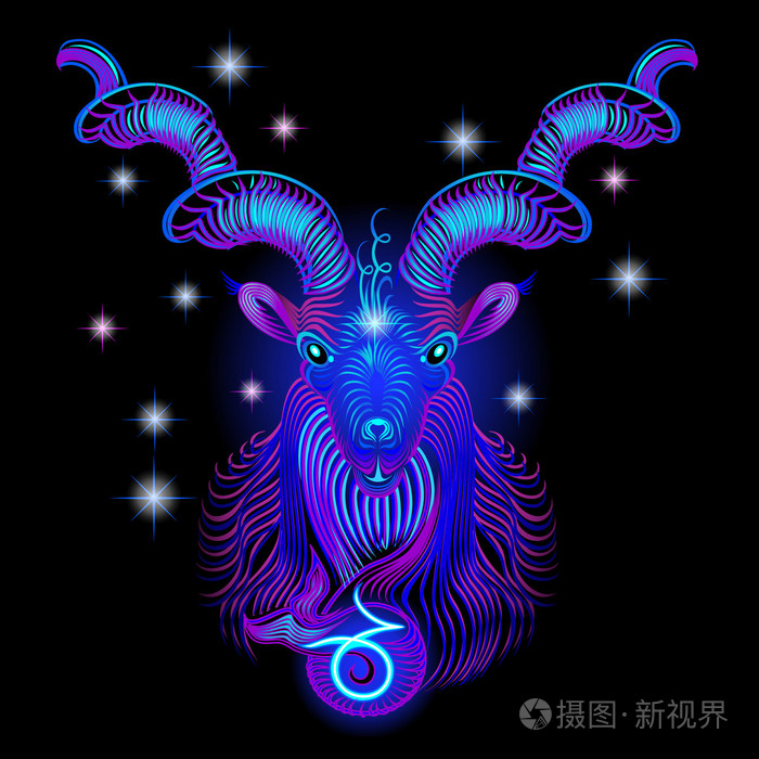 霓虹灯的星座: 摩羯座