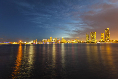 迈阿密城市天际线全景