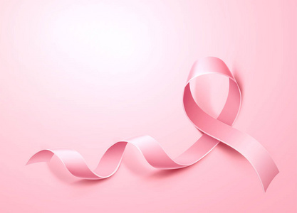 矢量乳腺癌意识海报粉红色丝带照片