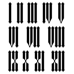 女性的眼睛罗马数字生物时钟设置罗马数字 1 12 图标矢量时钟在黑色和