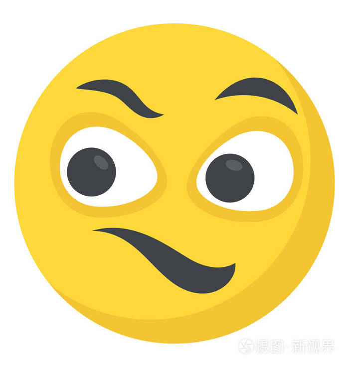 一个心烦意乱的笑脸疲倦的表情通过emoji表情