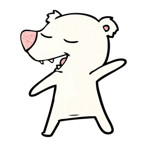 快乐北极熊卡通