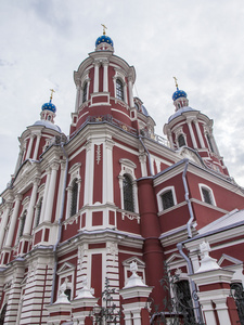 莫斯科，俄罗斯，在 2014 年 9 月 23 日。正统的寺庙建筑细节