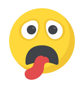 emoji 表情表示疲倦概念