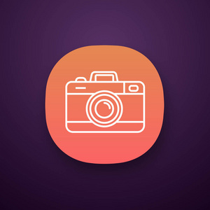 照片相机橙色应用程序图标