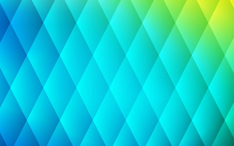 浅蓝色, 绿色矢量模板与晶体, 长方形。闪光抽象插图与长方形形状。登陆页面的现代模板