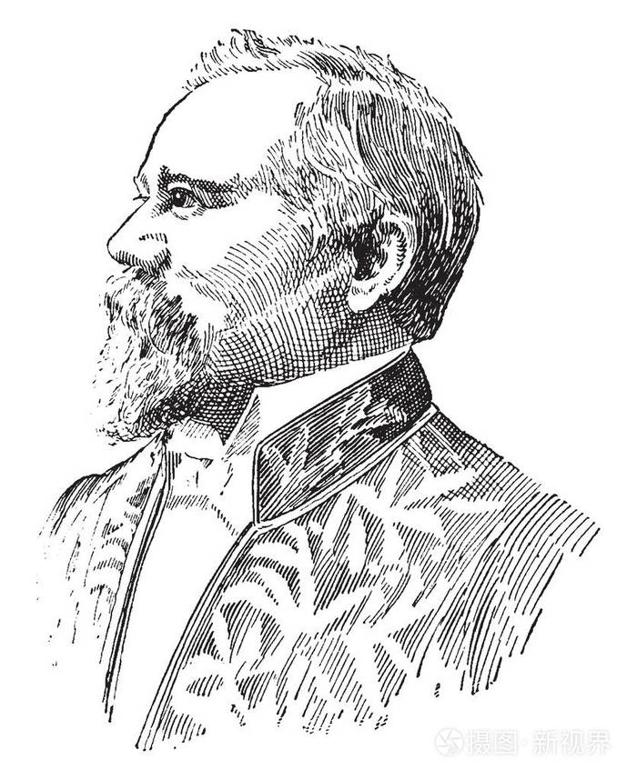 雷蒙德庞加莱18601934他是法国政治家法国总理和法国总统复古线条画或