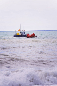 小船在海自然夏天