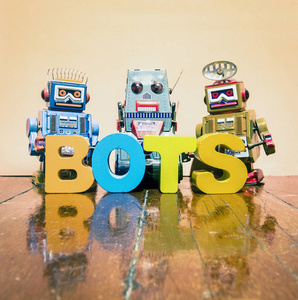 三复古机器人玩具和词机器人