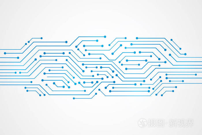 抽象技术背景, 蓝色电路板模式