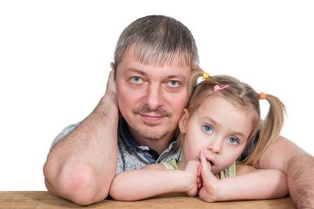 父亲和女儿的肖像