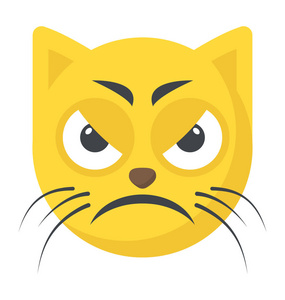 可爱的卡通风格的猫 emoji 表情