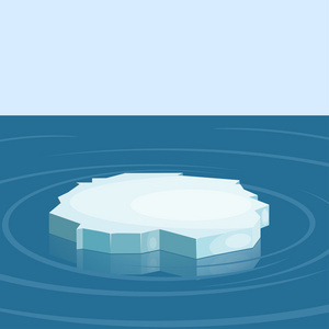 冬天图在大海的浮冰.冬天.矢量图照片