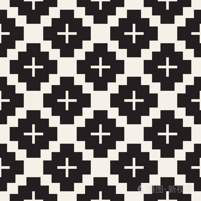 无缝曲面几何设计.重复瓷砖装饰背景.矢量形状图案