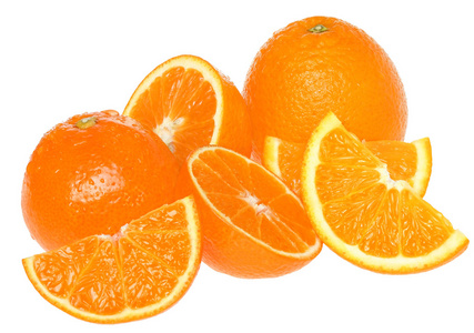 橙和柑切片
