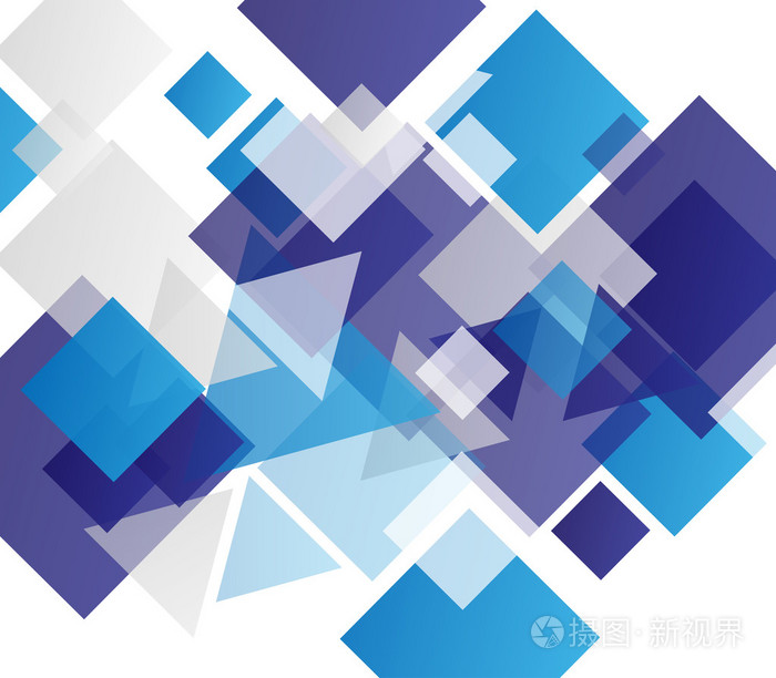 蓝色现代几何抽象背景