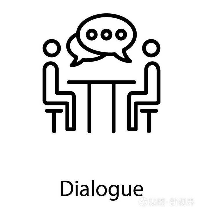 坐在椅子上和谈话的两个人是桌讨论