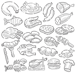 手工香肠图片-手工香肠素材-手工香肠插画-摄图新视界