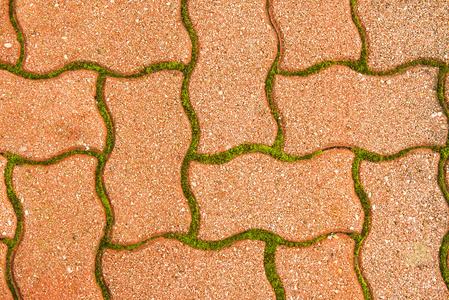 鹅卵石路面照片