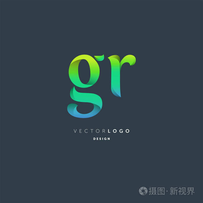 名片模板标志连接gr矢量