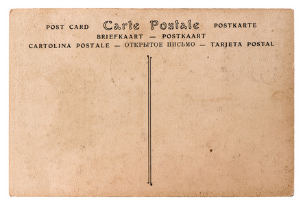 空古色古香的法国明信片。复古风格论文的背景