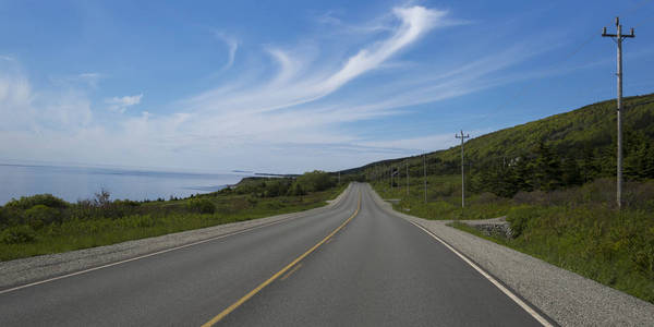 加拿大新斯科舍省布雷顿角岛 Creignish 沿海公路景观景观