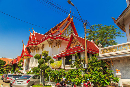 壮观的寺庙在曼谷图片