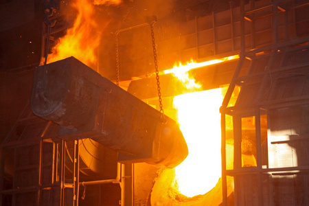 炼钢炉照片