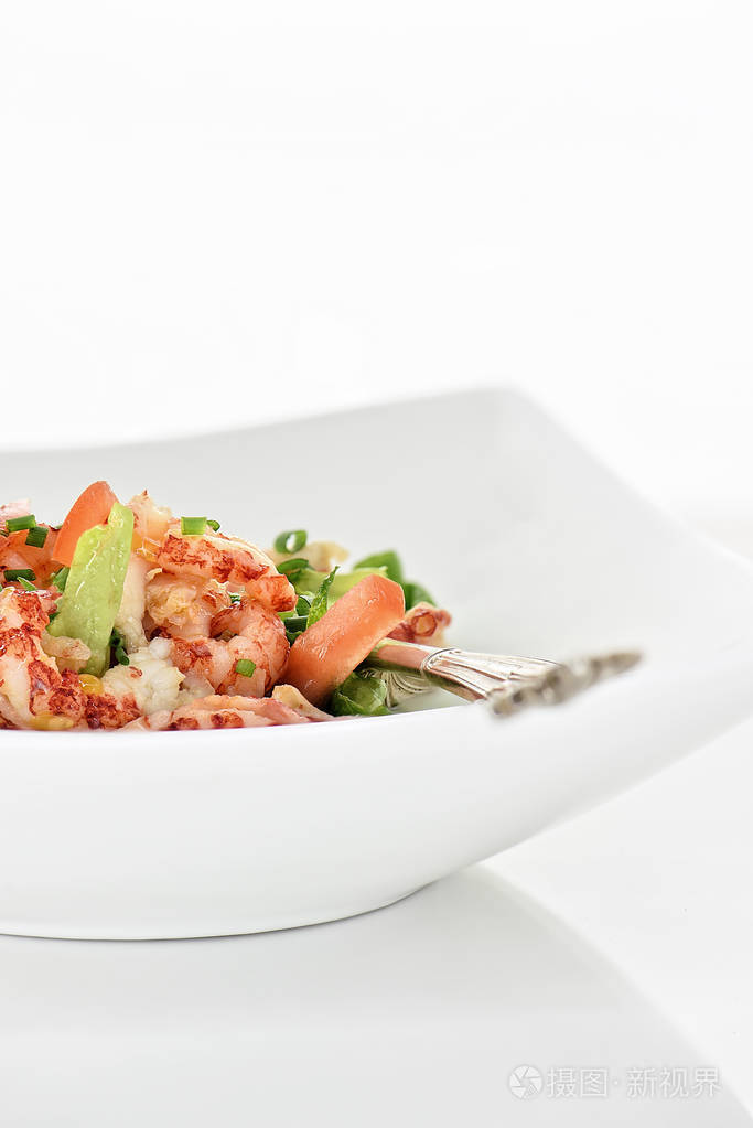 小龙虾尾沙拉