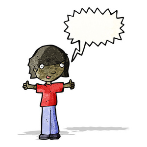 关于态度说说卡通男孩以积极的态度照片