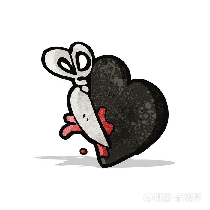 切割黑心卡通