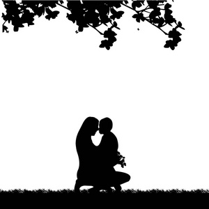 婴孩送了母亲花花束, 一在相似的图片剪影系列照片