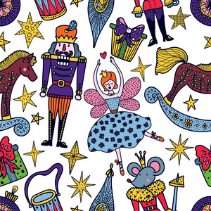 胡桃夹子动画片字符向量例证照片