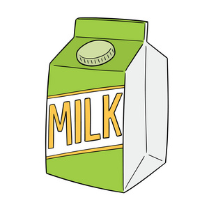 牛奶盒载体照片