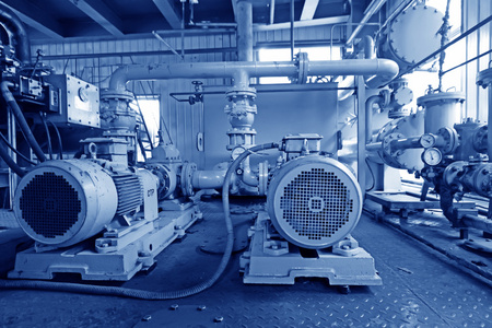 桁架系统液压动力系统在电厂照片