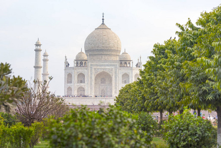 印度阿格拉著名泰姬陵墓的不典型景观