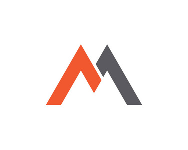 M 字母 Logo 模板矢量图标