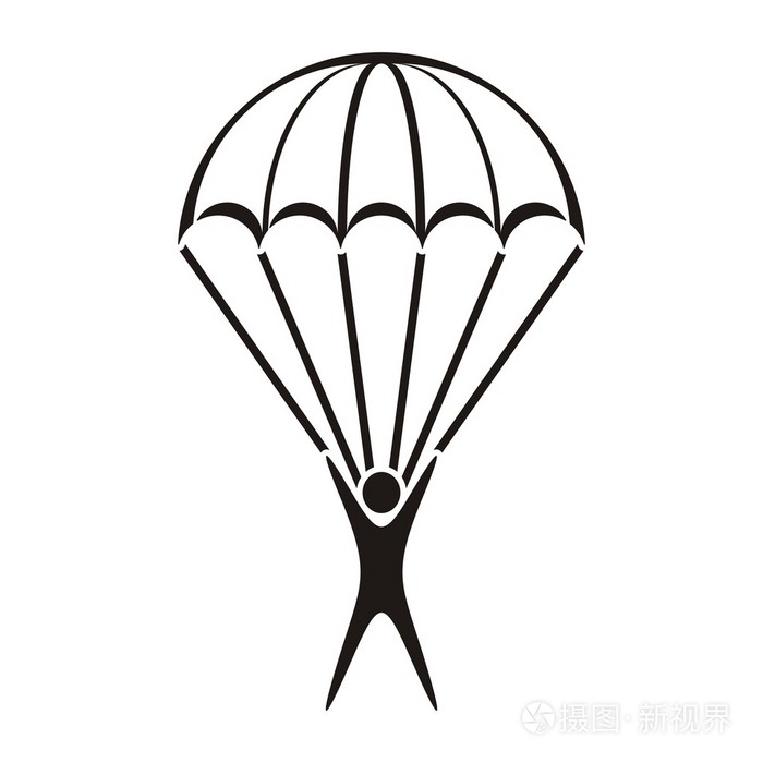 降落伞跳线图标插画-正版商用图片07pnb2-摄图新视界
