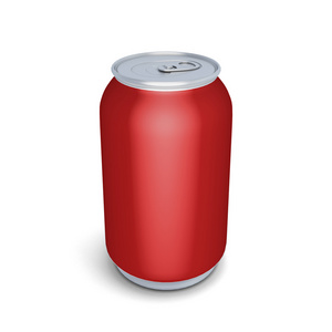 红色铝罐碳酸饮料