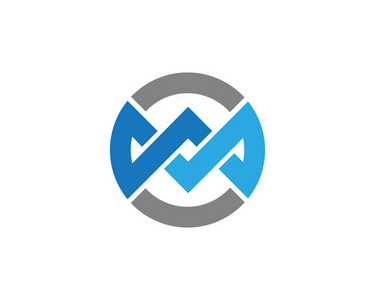 M 字母 Logo 模板矢量图标