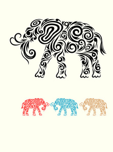 大象装饰图片