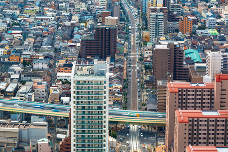 日本大阪鸟瞰图