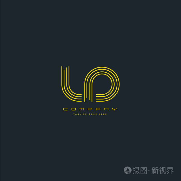 联合ld 字母徽标, 名片模板, 矢量