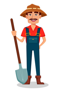 农夫的卡通人物照片