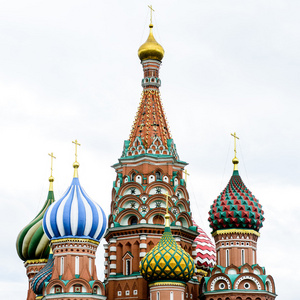 在莫斯科红场 st basils 大教堂
